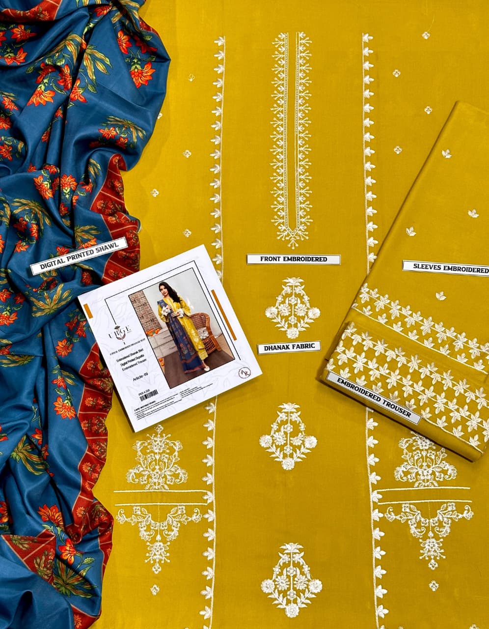 DHANAK 3PC EMBROIDERED 013 (Copy)