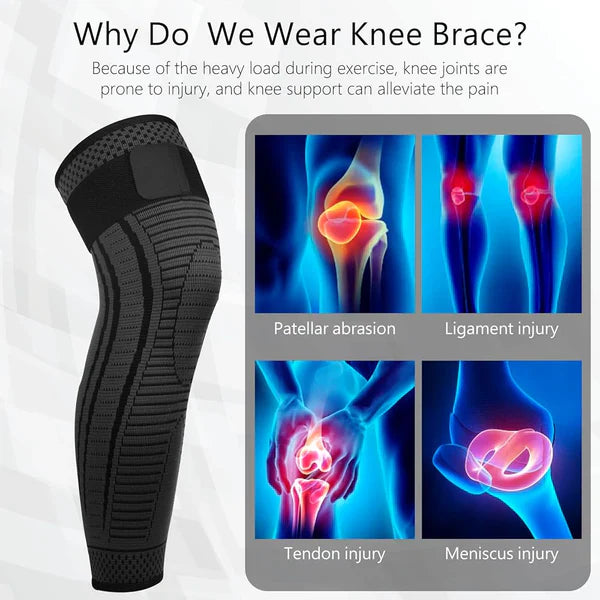 2 PCS Non-Slip Cashmere Wool Knee Pads Leg Warmer with Strap Adjustable for Men & Women