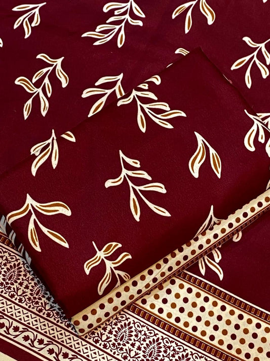 Ladies 2-Piece – Micro Polo Cotton Unstiched-232