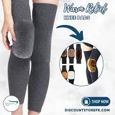 2 PCS Non-Slip Cashmere Wool Knee Pads Leg Warmer with Strap Adjustable for Men & Women